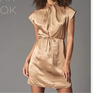 Lola & Sophie Hammered Satin Dress